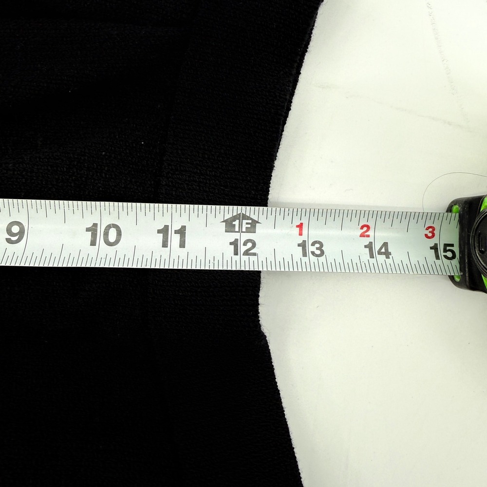 St John Basics Black Knit Sailor Pants Gold Buttons High Waist Womens‎ 8 - Picture 12 of 14
